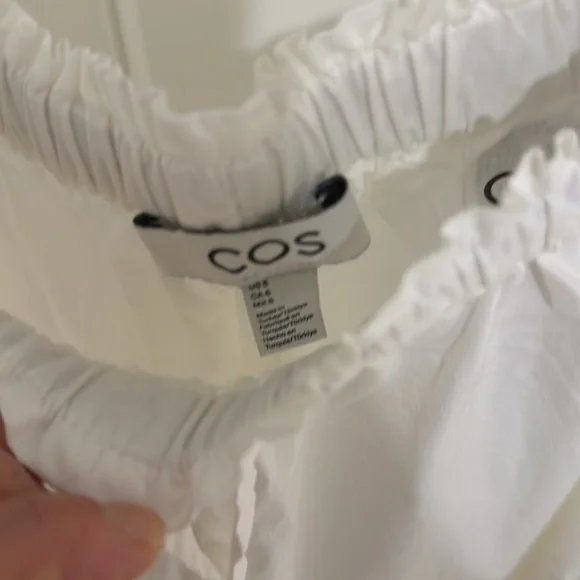 COS White High Waist Shorts - Picture 3 of 3